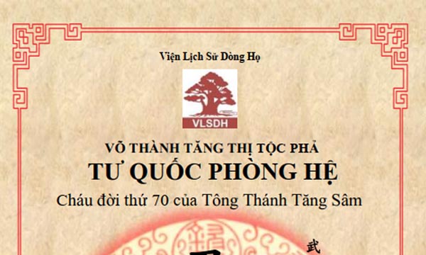 Bài học kinh nghiệm từ việc nghiên cứu, biên tập Gia phả họ Tăng